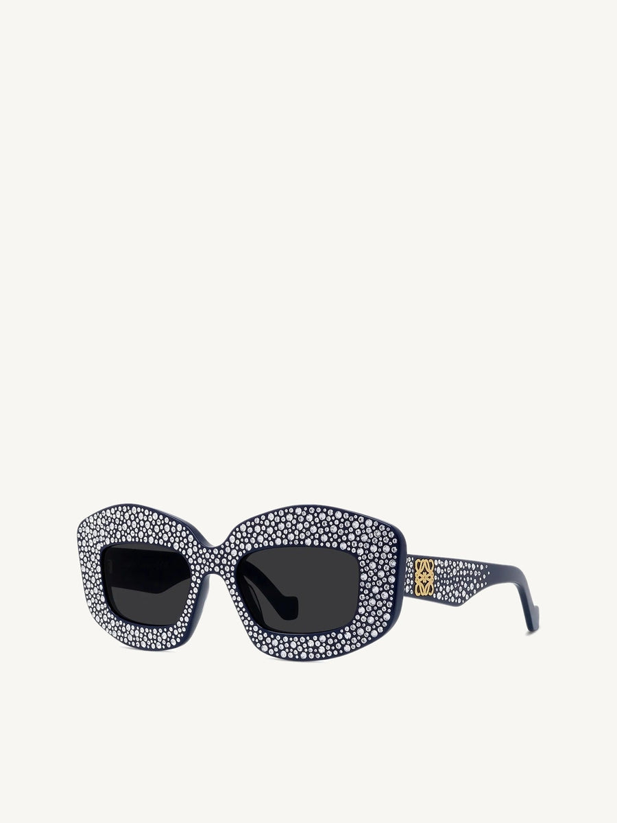 Loewe LW4114IS 4990A Acetate Sunglasses in Navy