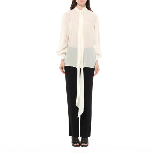 Lavaliere Shirt in White