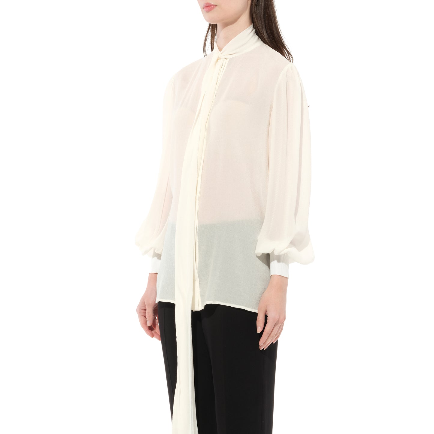 Lavaliere Shirt in White