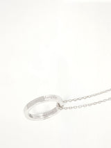 Logo Reference Necklace with Ring 3mm in Gold Coated Silver