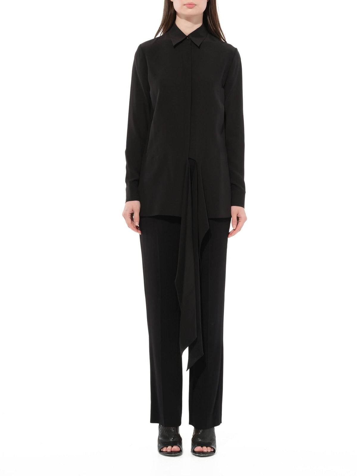 Long Sleeve Blouse in Black