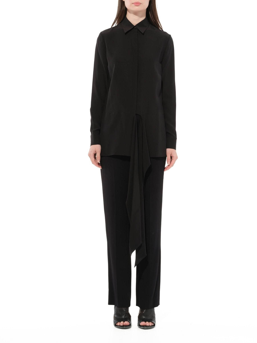 Long Sleeve Blouse in Black