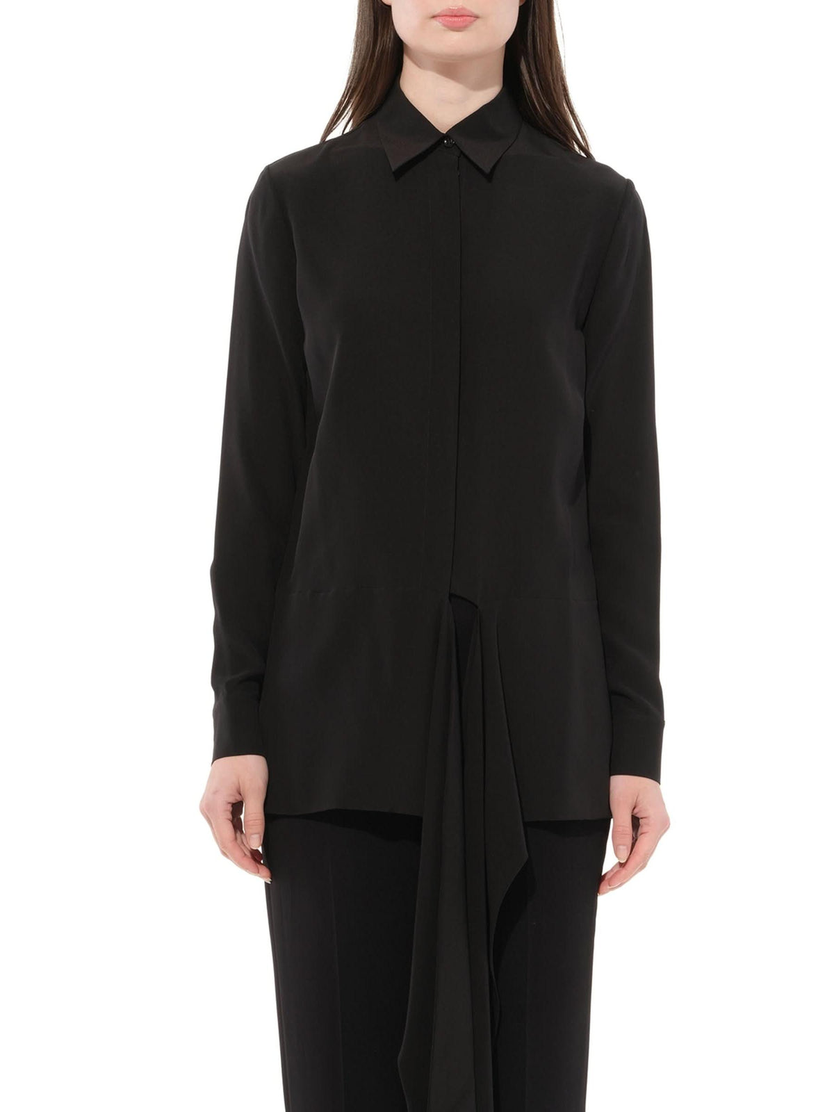 Long Sleeve Blouse in Black
