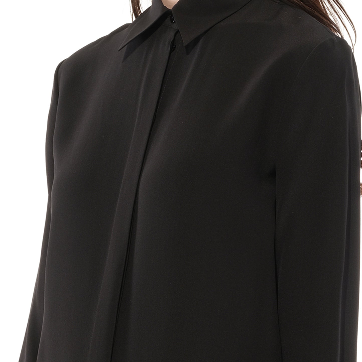 Long Sleeve Blouse in Black