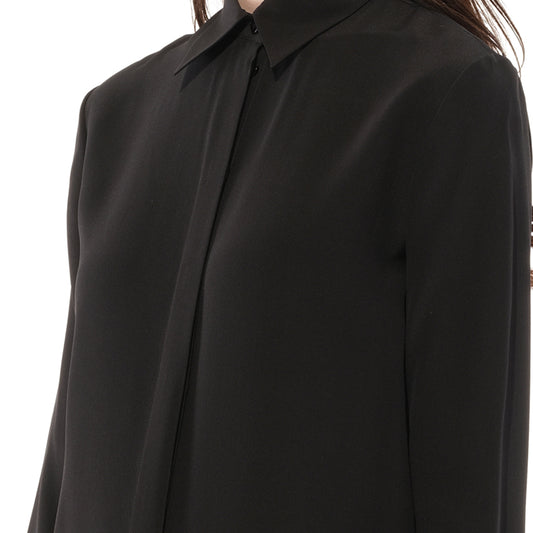 Long Sleeve Blouse in Black