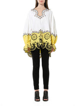 Long Sleeve Blouse in White