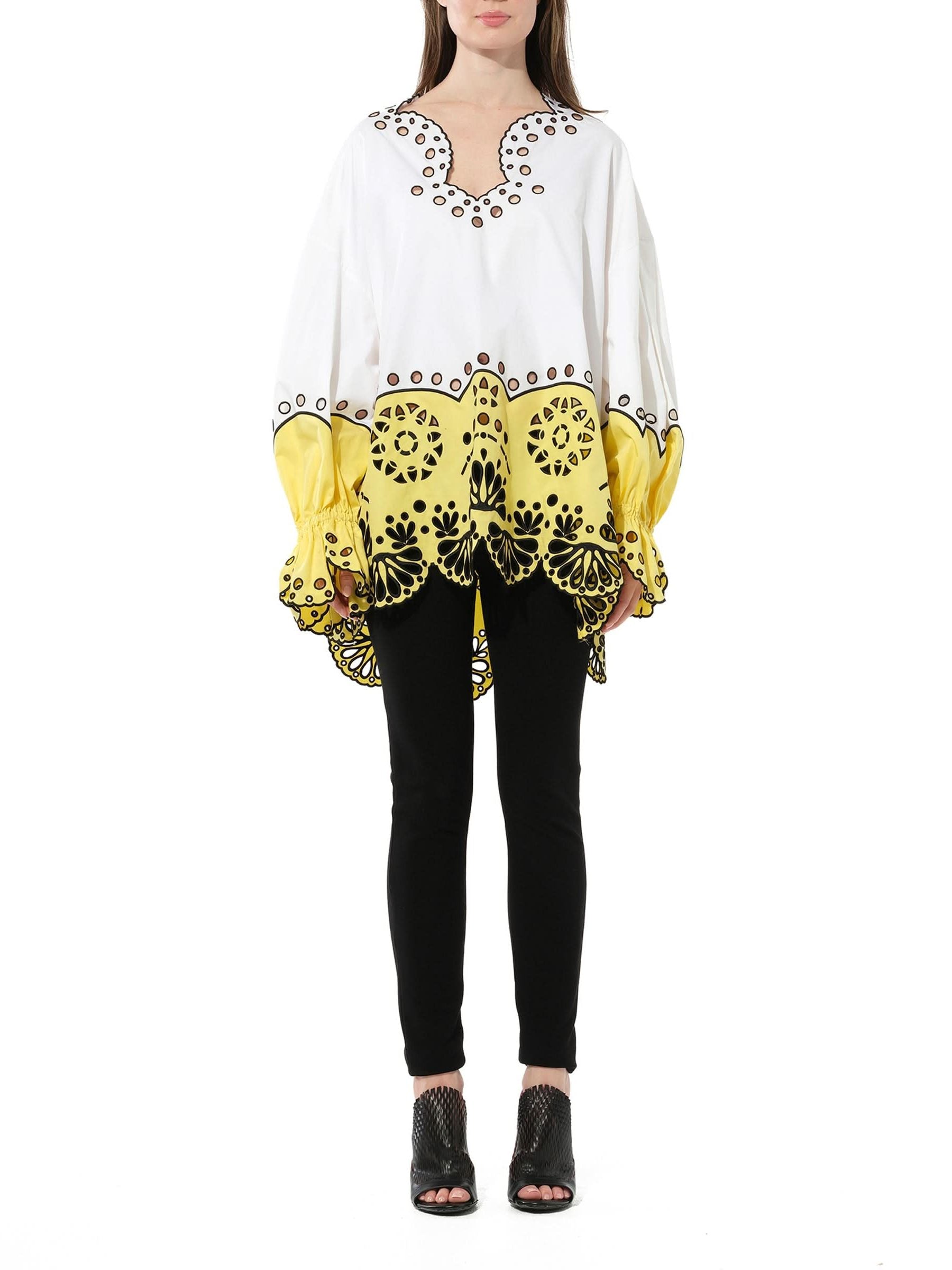 Long Sleeve Blouse in White