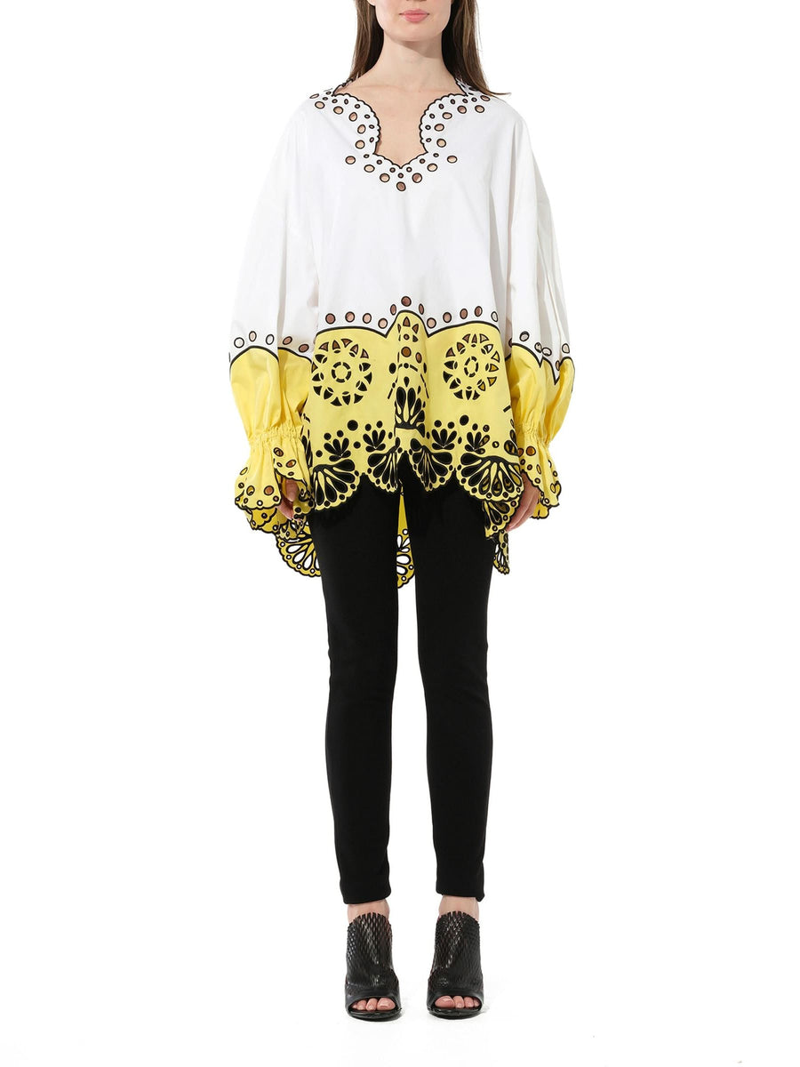 Long Sleeve Blouse in White