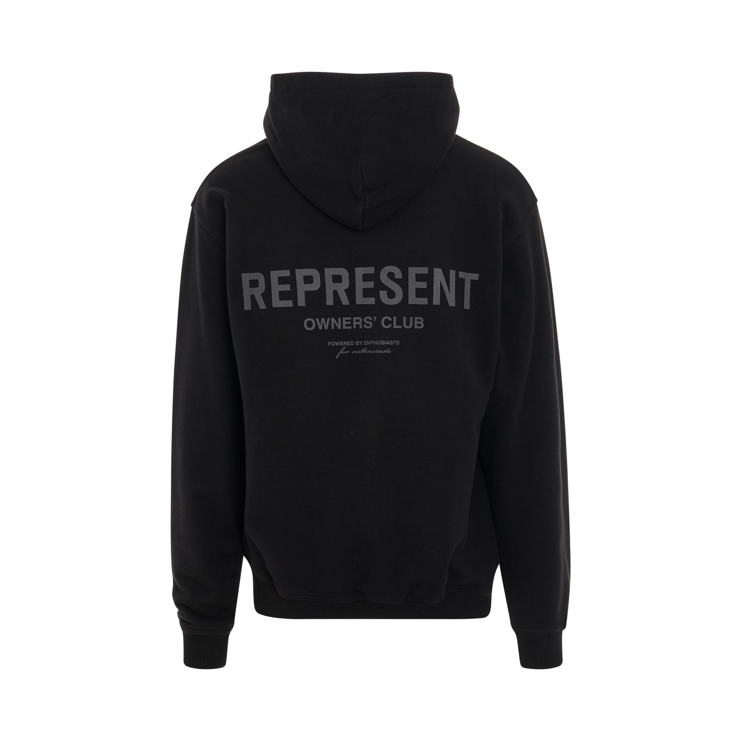 Represent Owners Club Hoodie in Black Reflective