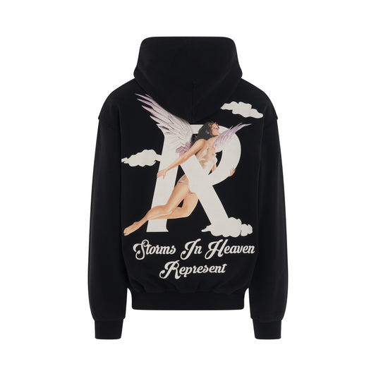 Storms in Heaven Hoodie in Jet Black