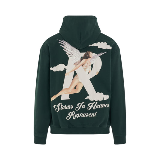 Storms in Heaven Hoodie in Racing Green