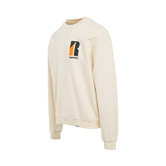 Decade of Speed Sweater in Cream