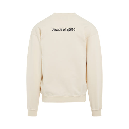 Decade of Speed Sweater in Cream