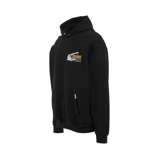 Design & Construction Hoodie in Jet Black