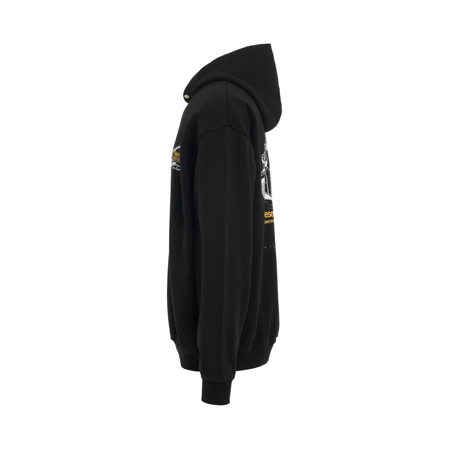 Design & Construction Hoodie in Jet Black