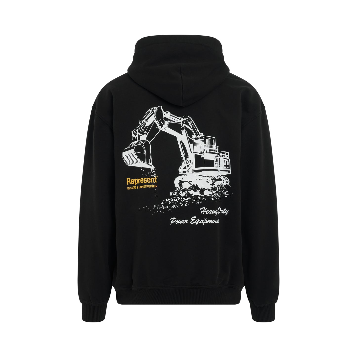 Design & Construction Hoodie in Jet Black