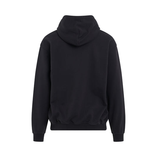 Double Distilled Hoodie in Off Black