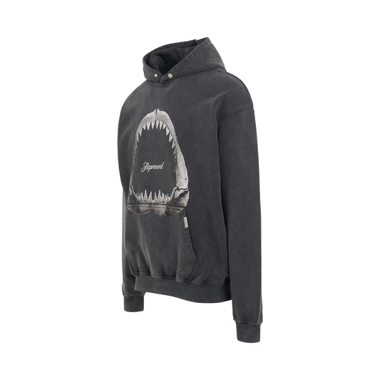 Shark Jaws Hoodie in Vintage Grey