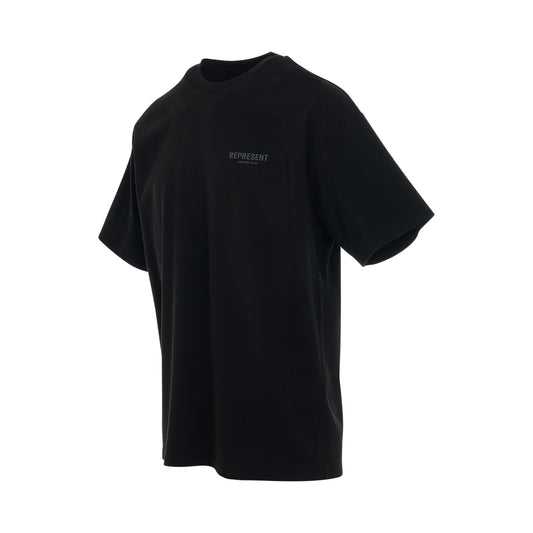 Represent Owners Club T-Shirt in Black Reflective