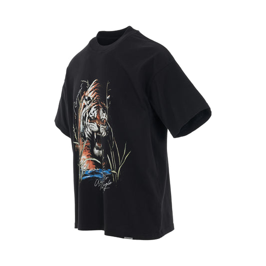 Welcome to the Jungle T-Shirt in Off Black