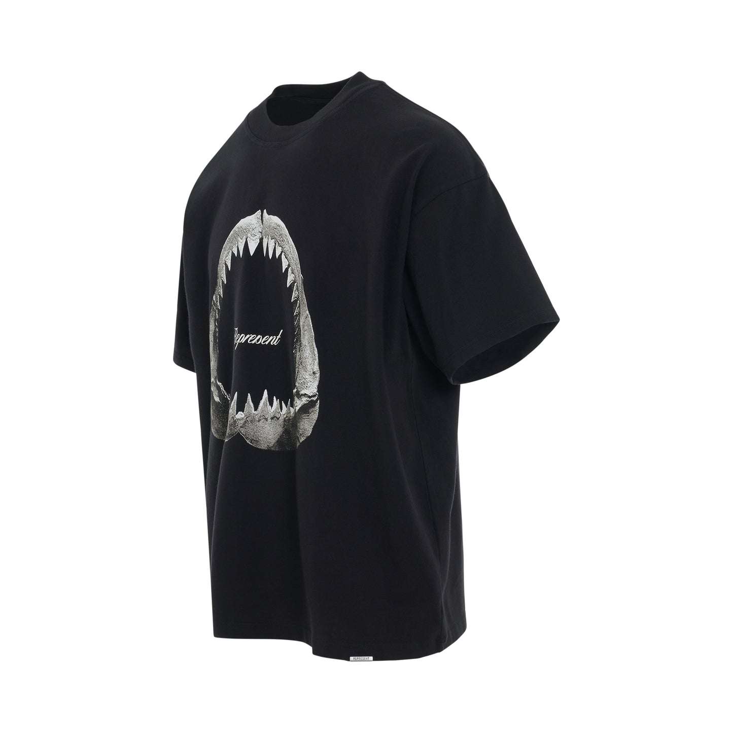 Shark Jaws T-Shirt in Off Black