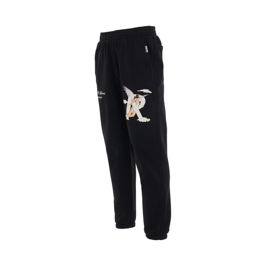 Storms in Heaven Sweatpant in Jet Black