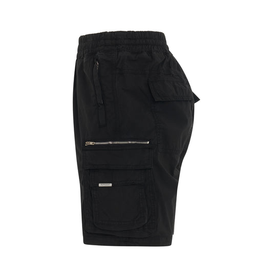 Cotton Cargo Short in Black