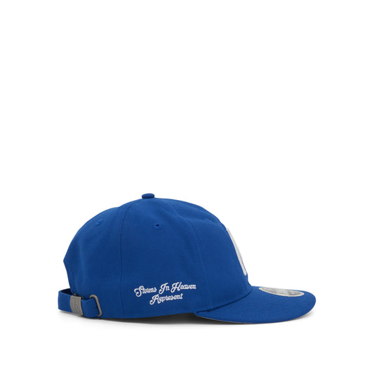 Initial Cap in Cobalt Blue