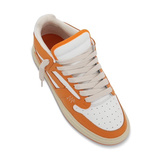 Reptor Low Sneaker in Neon Orange/Vintage White