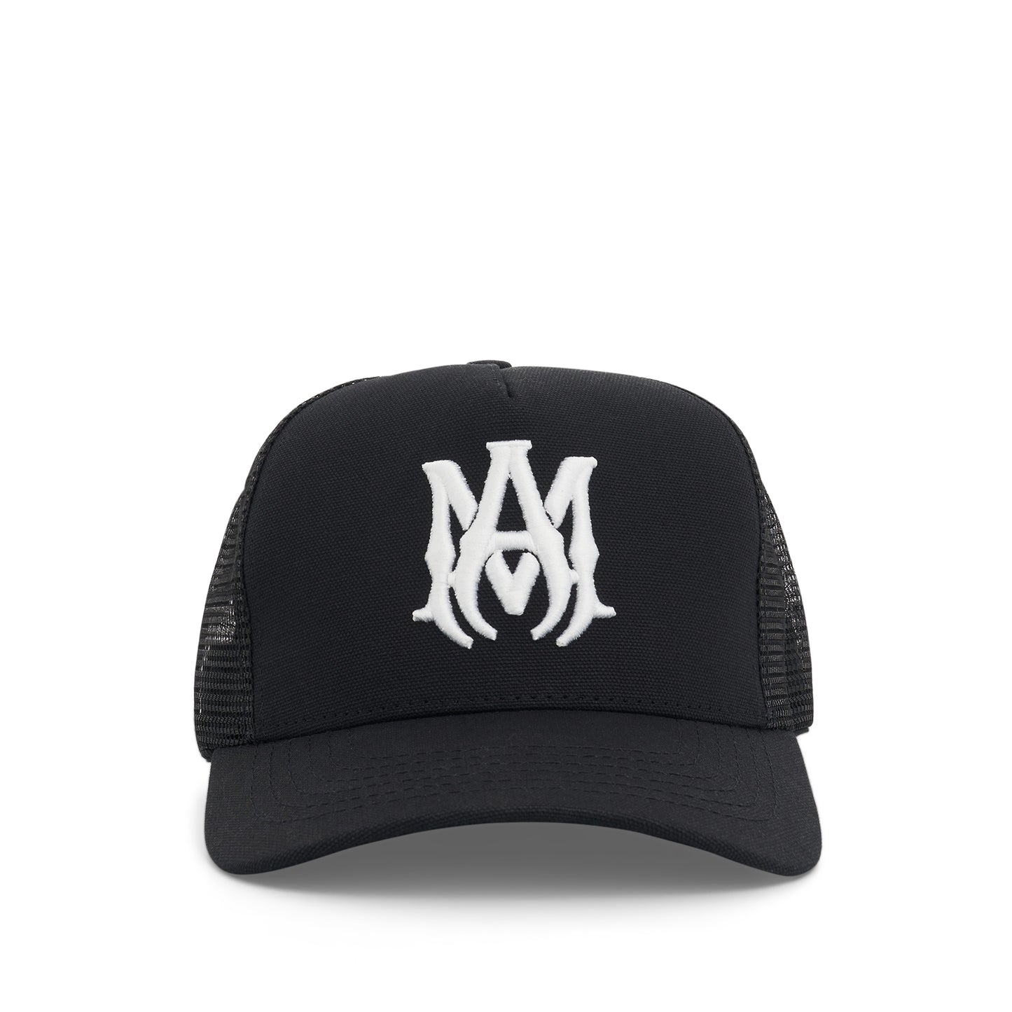 MA Logo Trucker Hat in Black/White