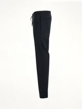 Drawstring Tailored Trouser in Black