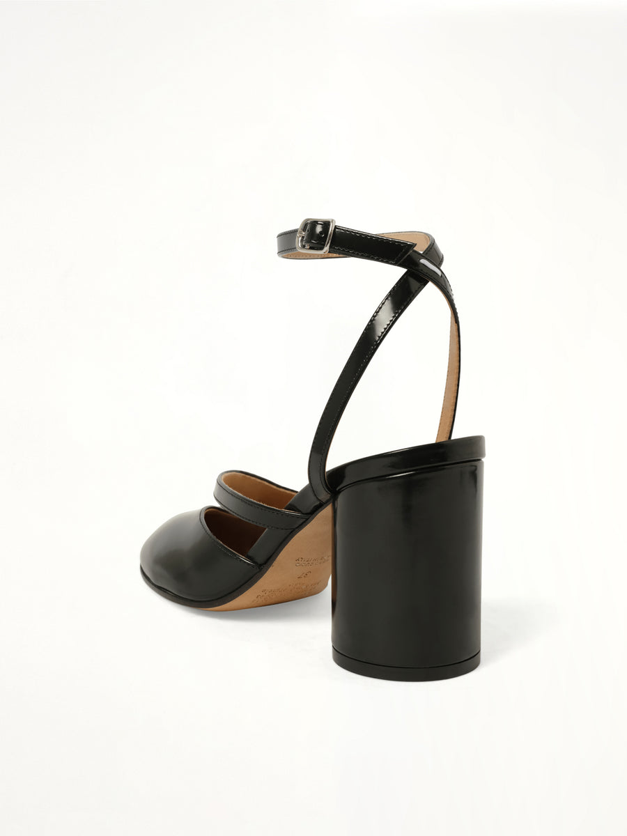 Tabi Sandal Pump 8cm in Black