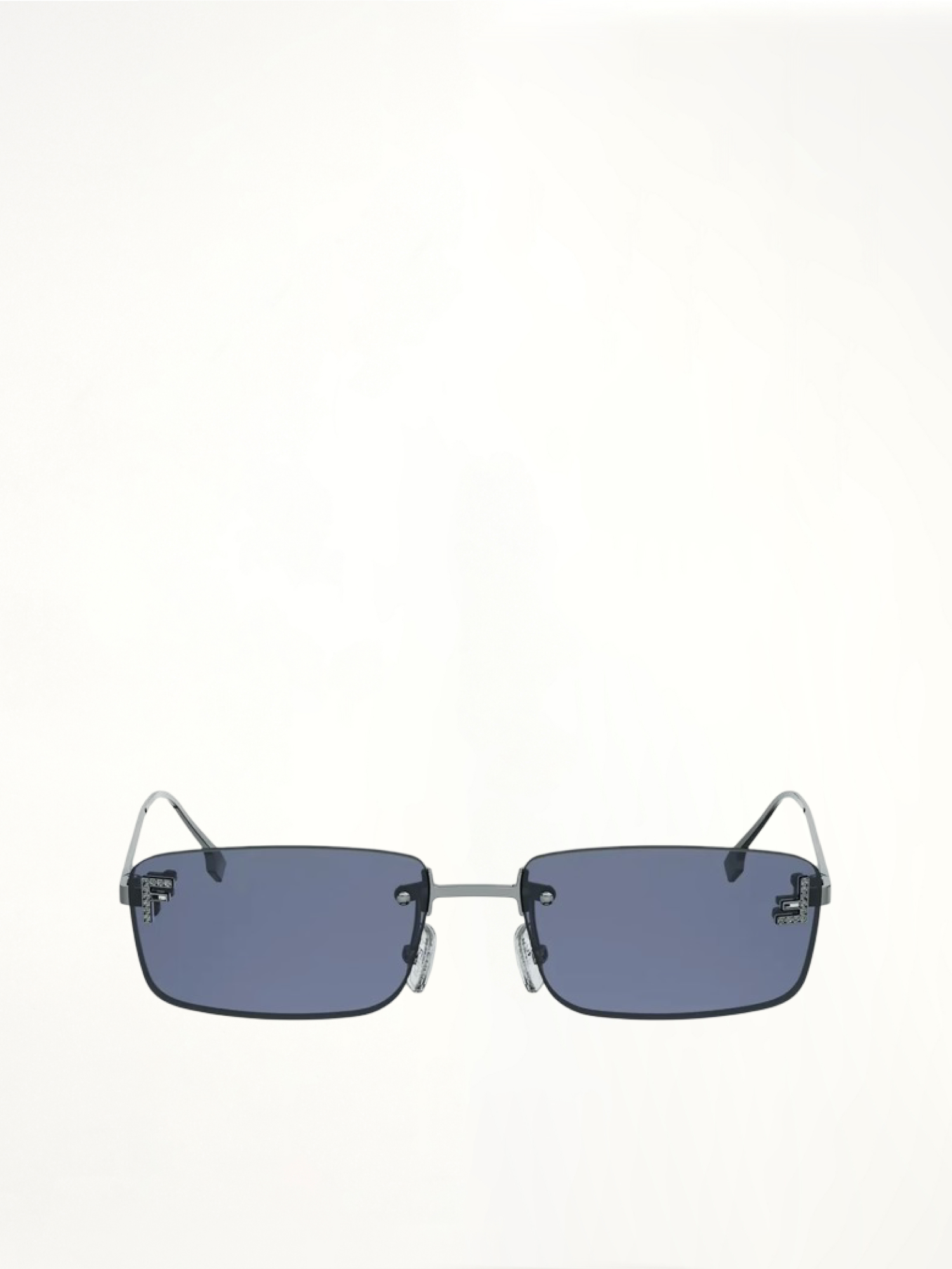 FE4172US METAL SUNGLASSES in Shiny Light Ruthenium/Blue