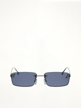 FE4172US METAL SUNGLASSES in Shiny Light Ruthenium/Blue