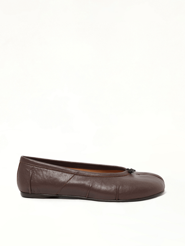 Tabi New Ballerina in Moka Side View | MAISON MARGIELA
