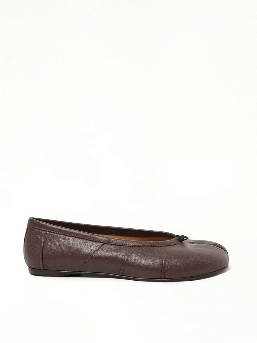 Tabi New Ballerina in Moka Side View | MAISON MARGIELA