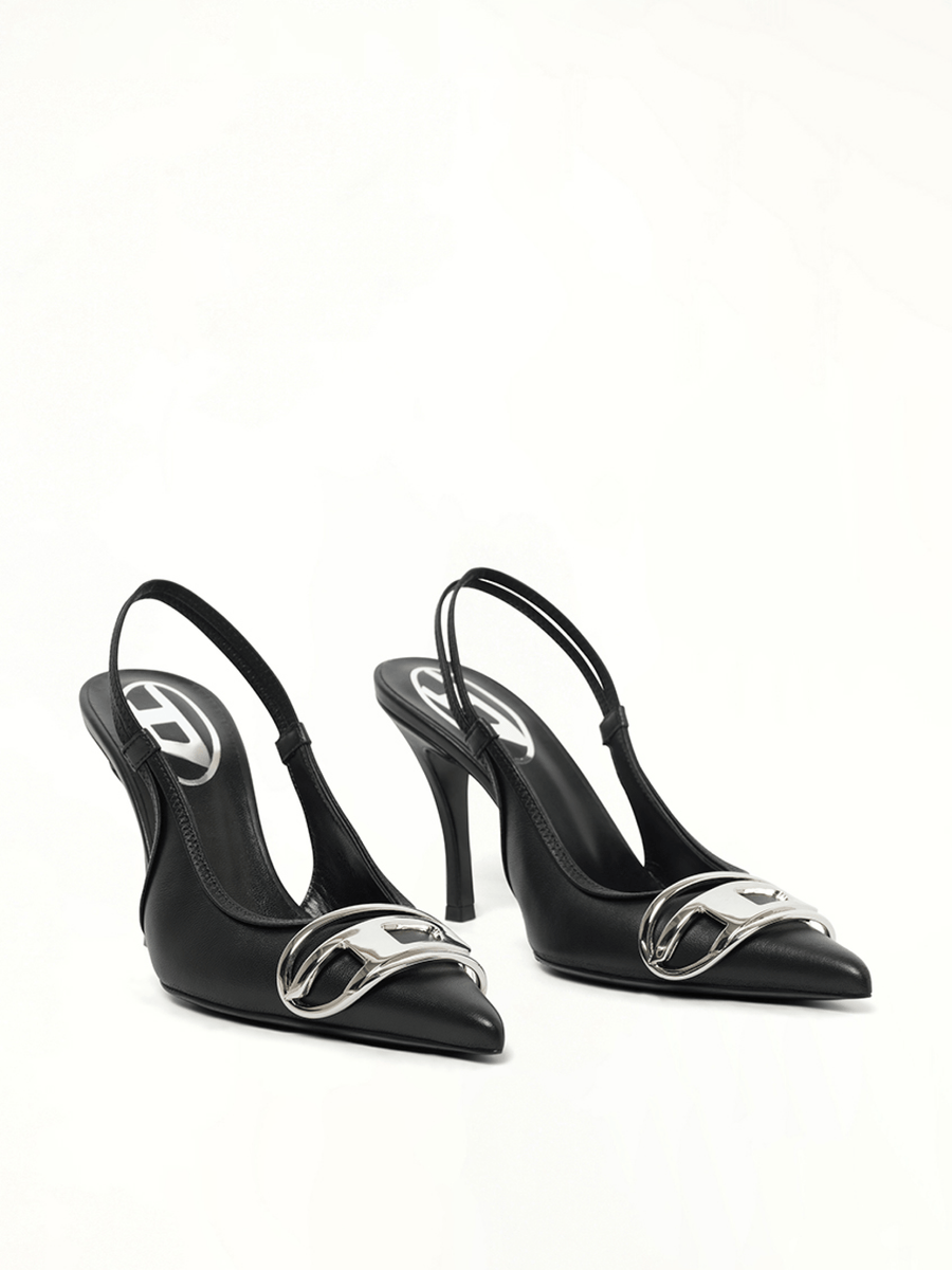 D-VENUS Pumps in Black Front View | DIESEL