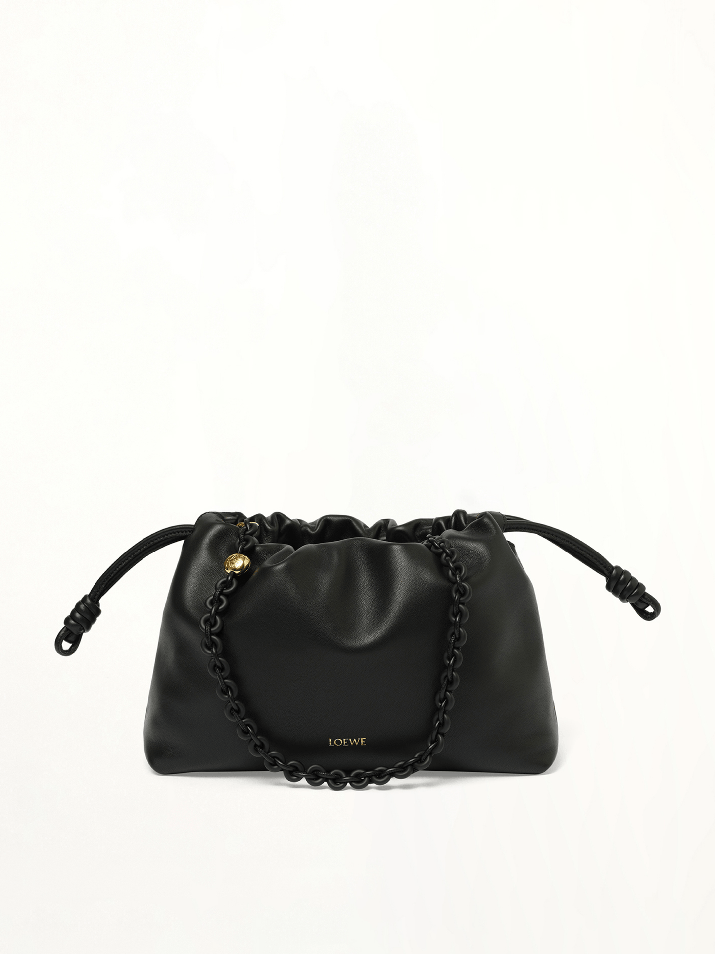 Flamenco Purse Medium Tonal Chain in Black