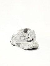 S-PRO-V-DENSE Low Sneaker in White/Silver Back View | DIESEL