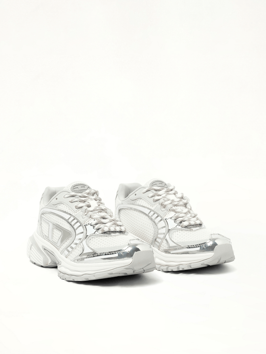 S-PRO-V-DENSE Low Sneaker in White/Silver