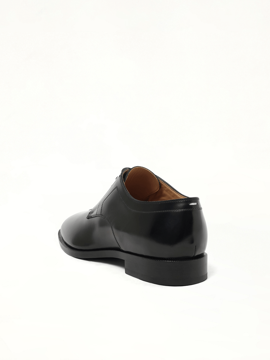 Tabi Lace-Up Derby in Black Back View | MAISON MARGIELA