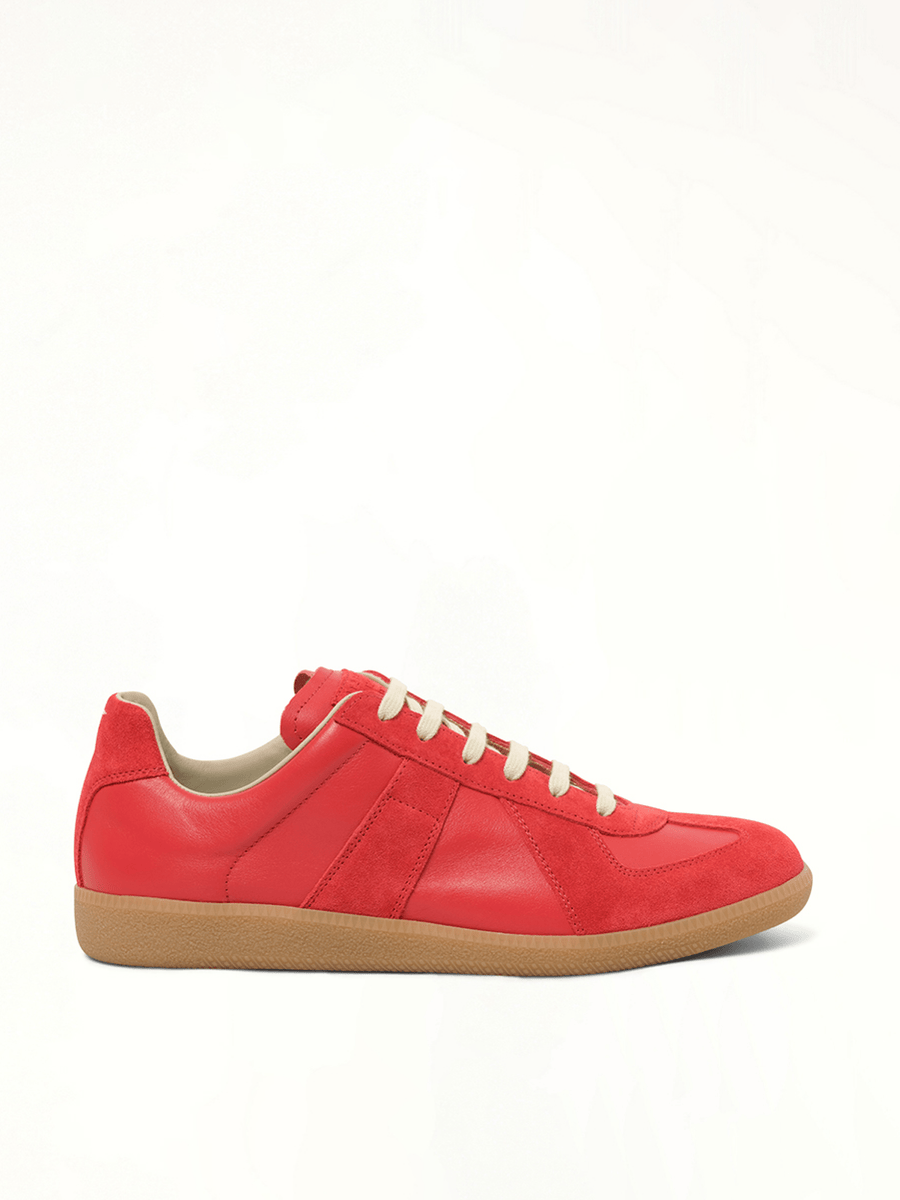 Replica Leather Sneaker in Boero Side View | MAISON MARGIELA