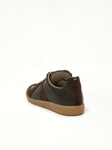 Replica Leather Sneaker in Brown Back View | MAISON MARGIELA