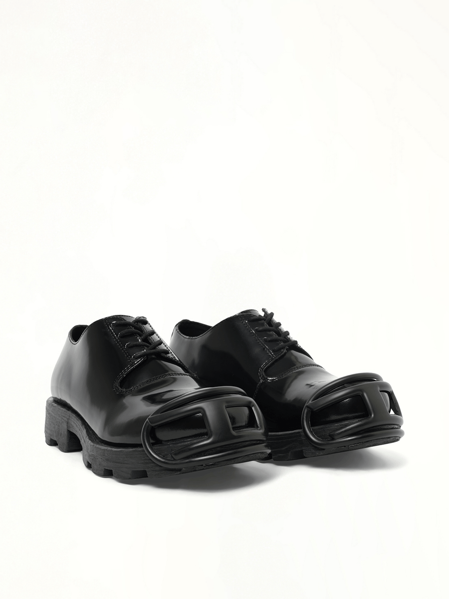 D-HAMMER Derby in Black Front View | DIESEL