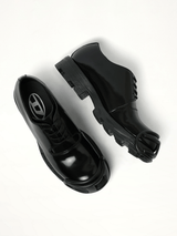 D-HAMMER Derby in Black Top View | DIESEL