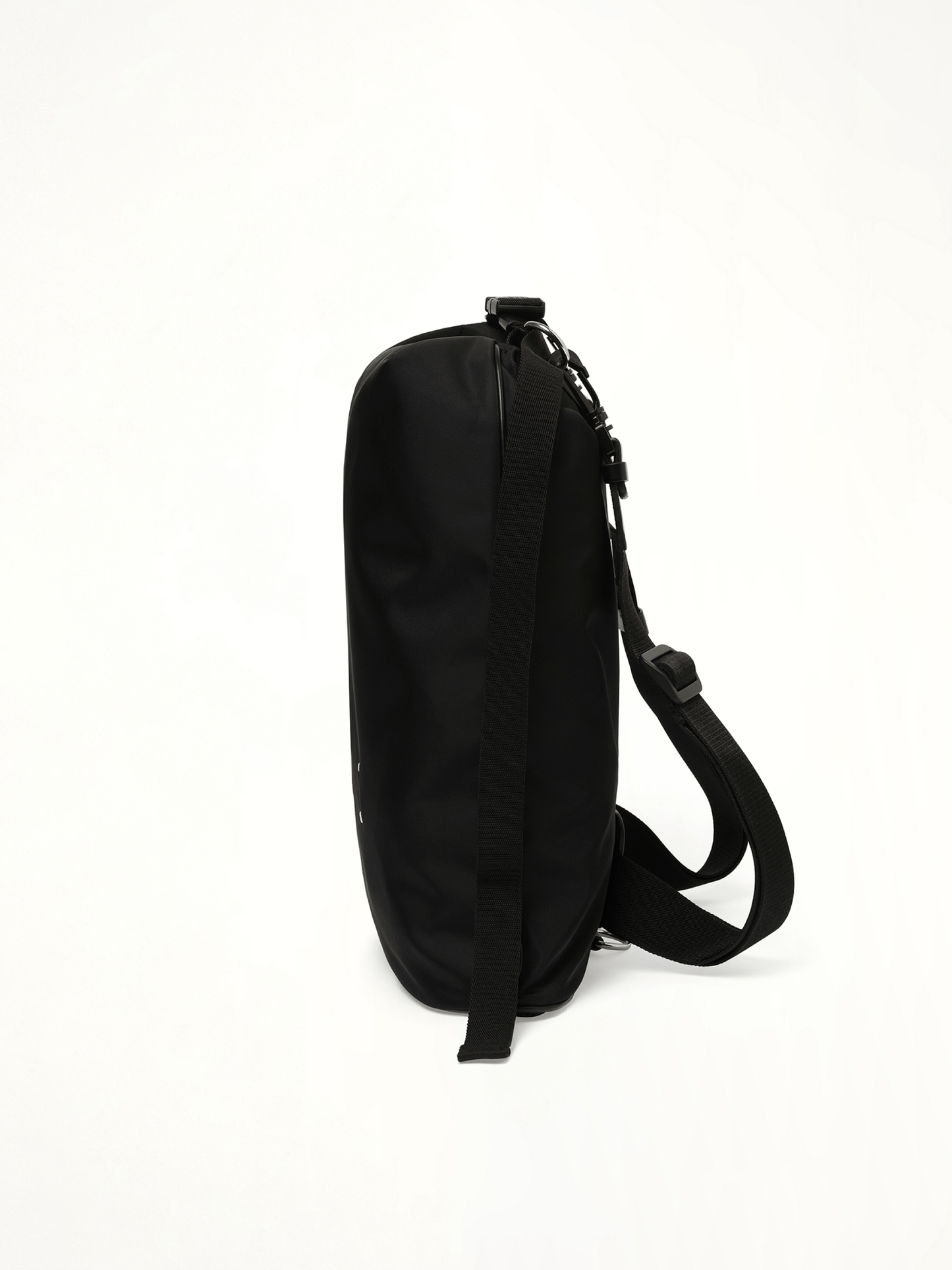 High Tech Roll Up Backpack in Black