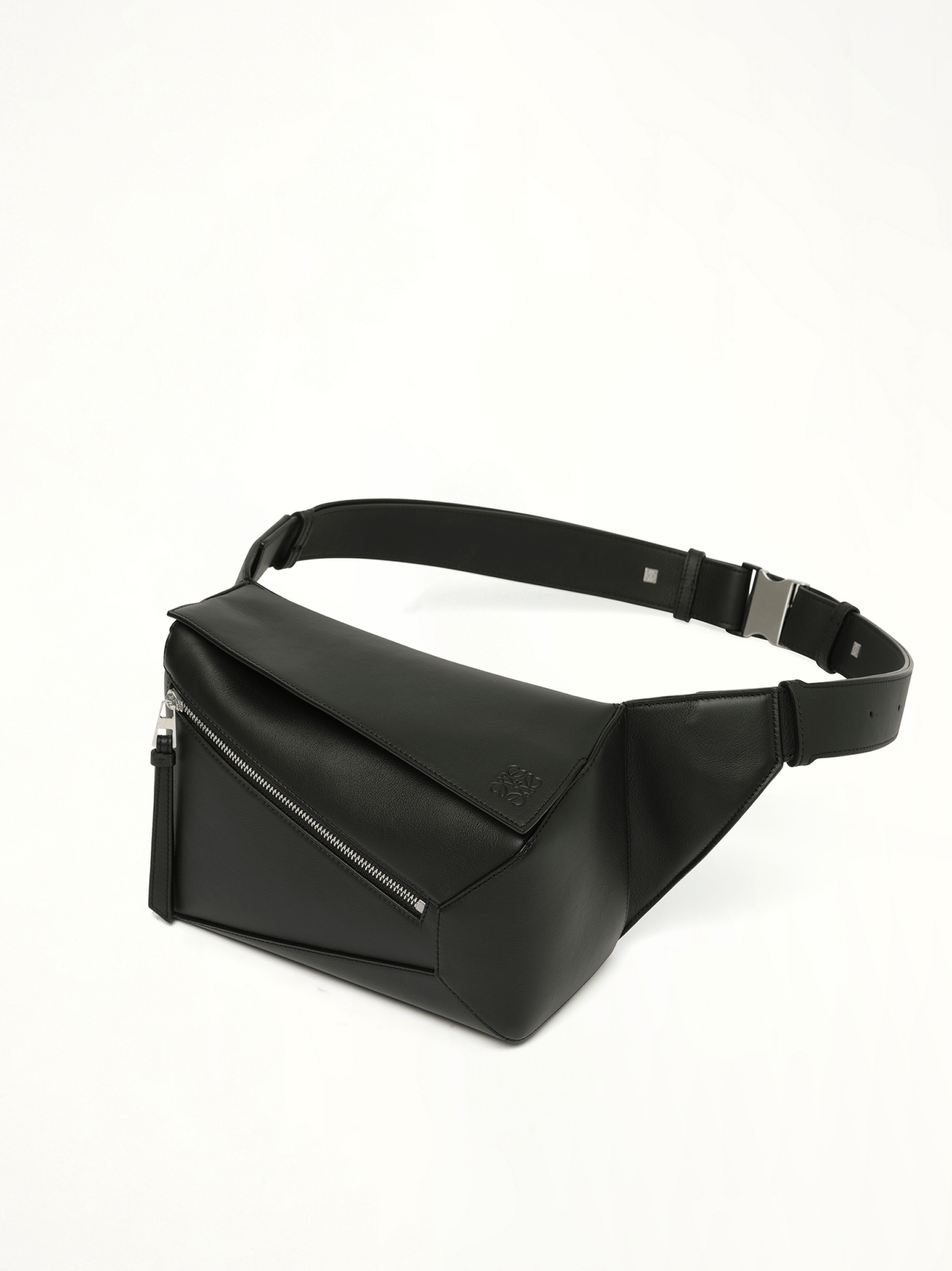 Puzzle Edge Small Bumbag in Black