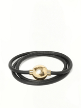 New Pebble Bracelet in Black/Gold
