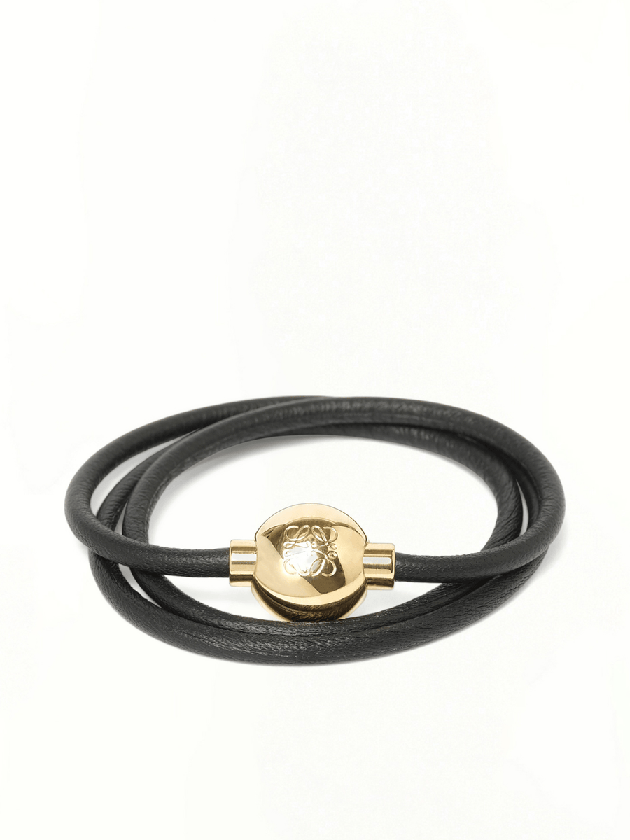 New Pebble Bracelet in Black/Gold