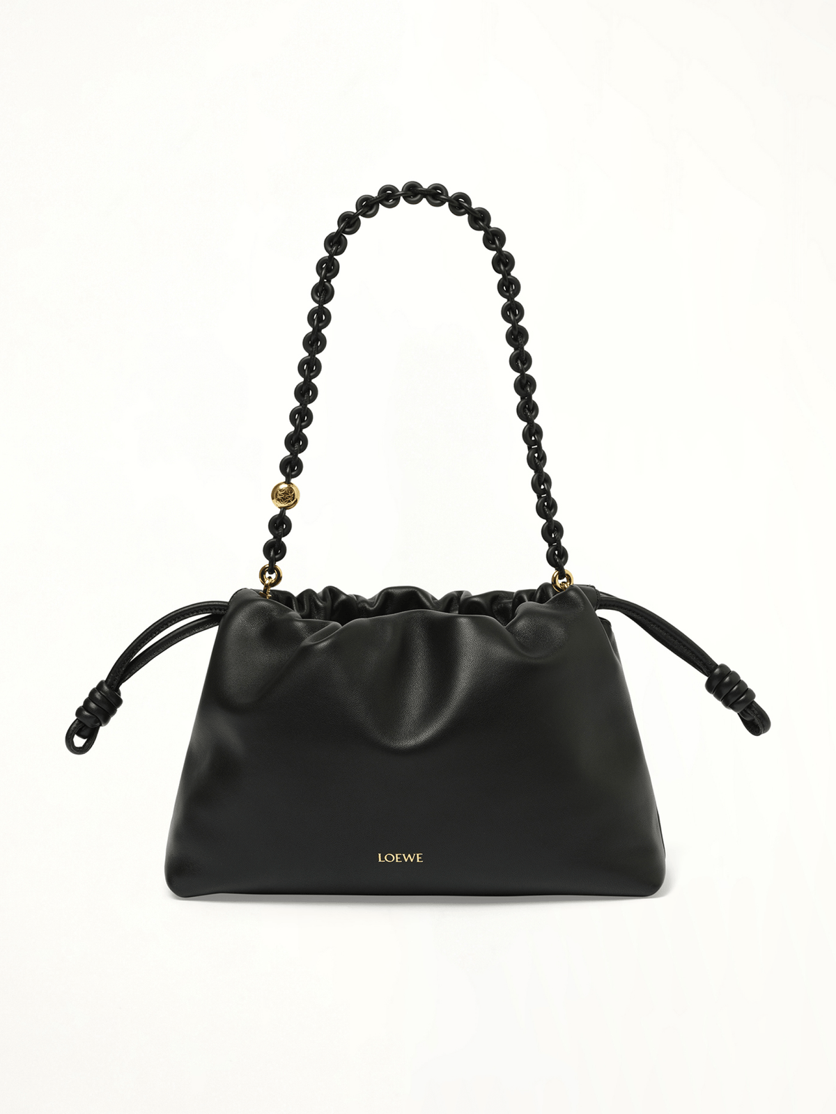 Flamenco Purse Medium Tonal Chain in Black
